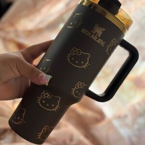 Stanley Black and Gold Hello Kitty Mug
